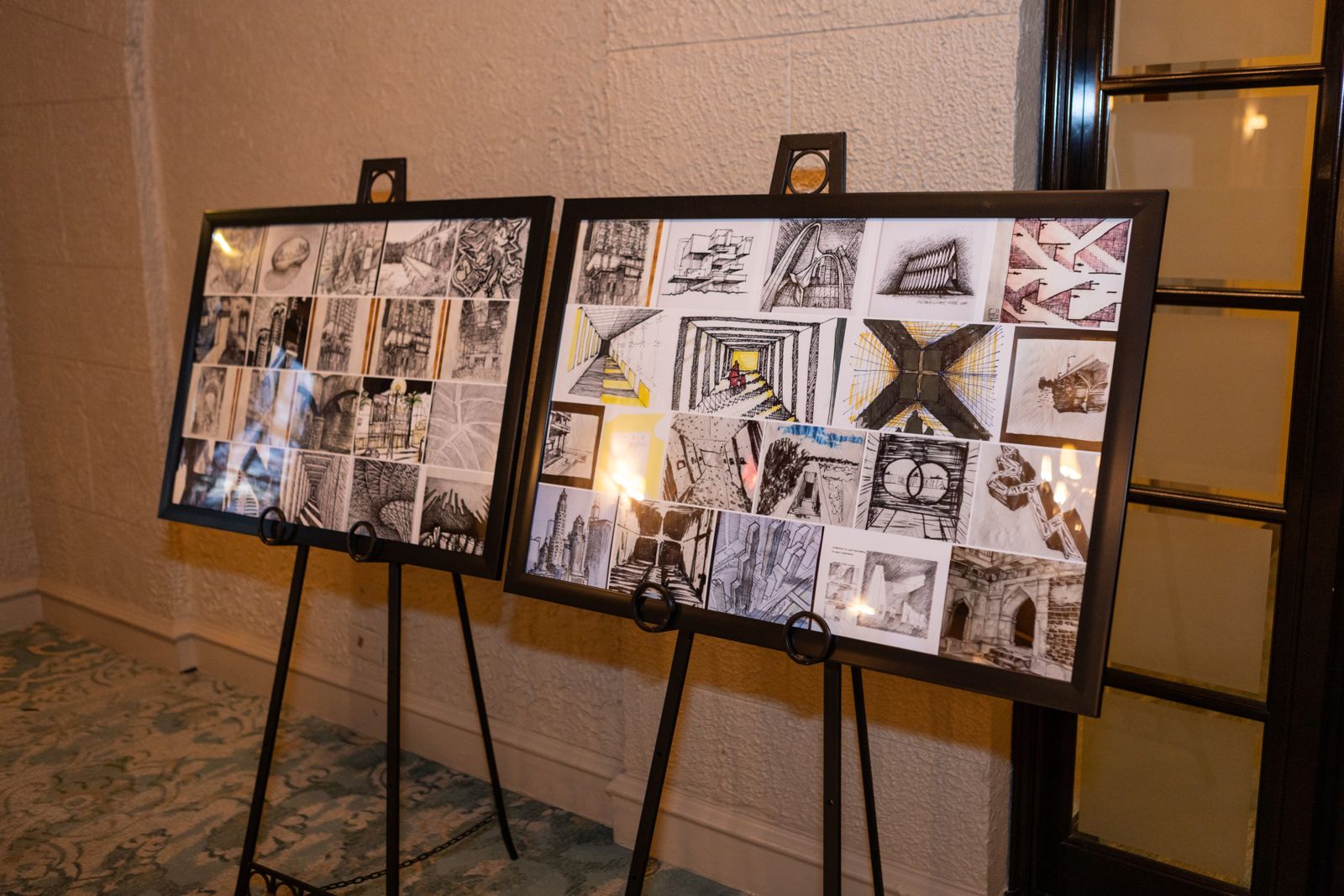 Winning project boards on display at the 2025 Gala.