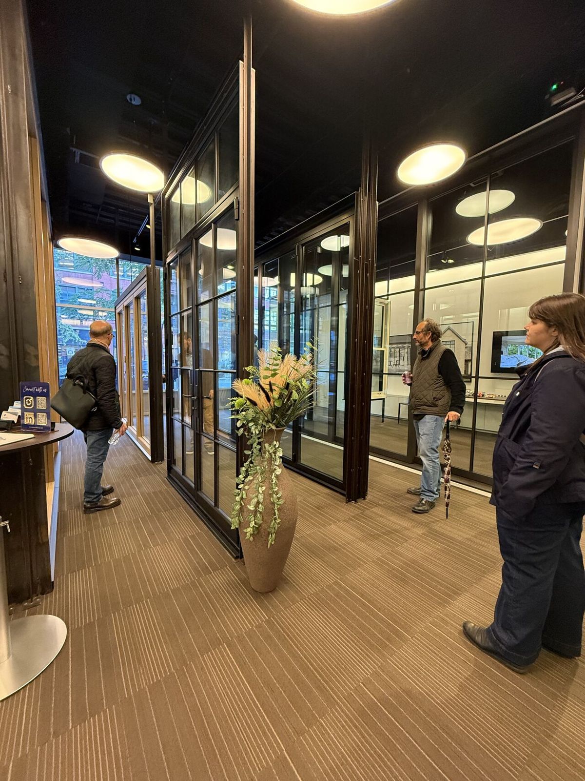 Architectural window and door systems on display at Assured Corporation, 445 N. Wells St.